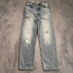 Everlane The 90s Way-High Jeans Women's 24 24x27‎ Paint Splatter Button Fly